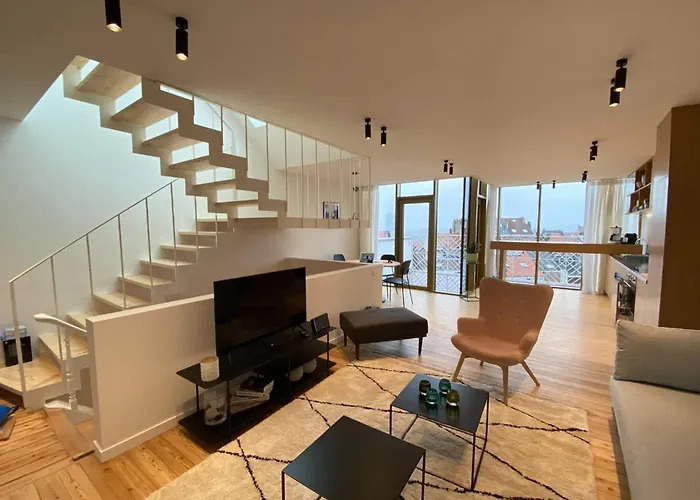 Top Floor New Duplex Stunning View In Trendy St Gilles