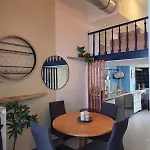 Apartment Industrial-style Loft With Mezzanine Bedroom In Prime Area Brussels