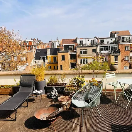 Apartment 2 Grande Terrasse Centre De Brussels