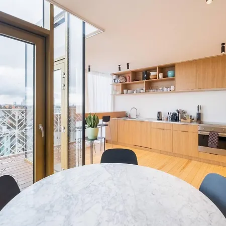 Floor New Duplex Stunning View In Trendy St Gilles Apartment