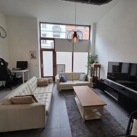 Industrial-style Loft With Mezzanine Bedroom In Prime Area Brussel