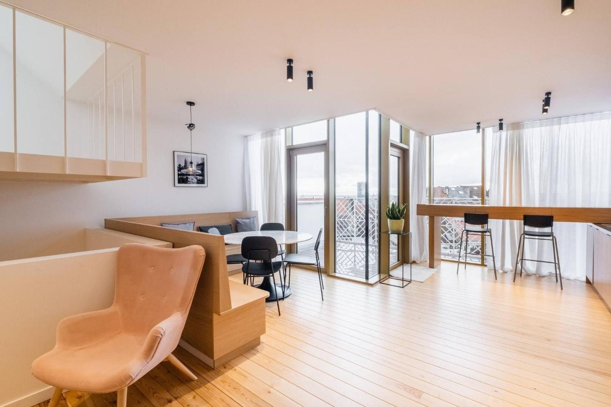 Floor New Duplex Stunning View In Trendy St Gilles