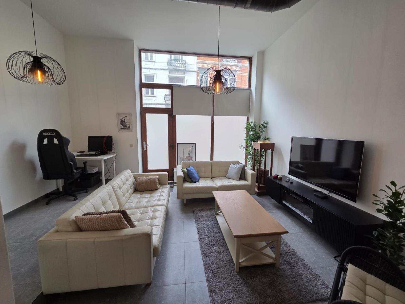 Industrial-style Loft With Mezzanine Bedroom In Prime Area Brussels